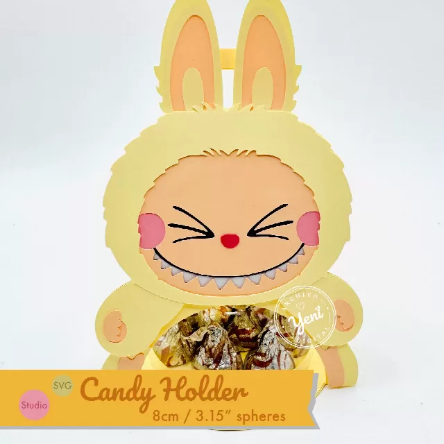 Sisi candy holder - For 8cm / 3.15” Sphere - Svg and Studio files
