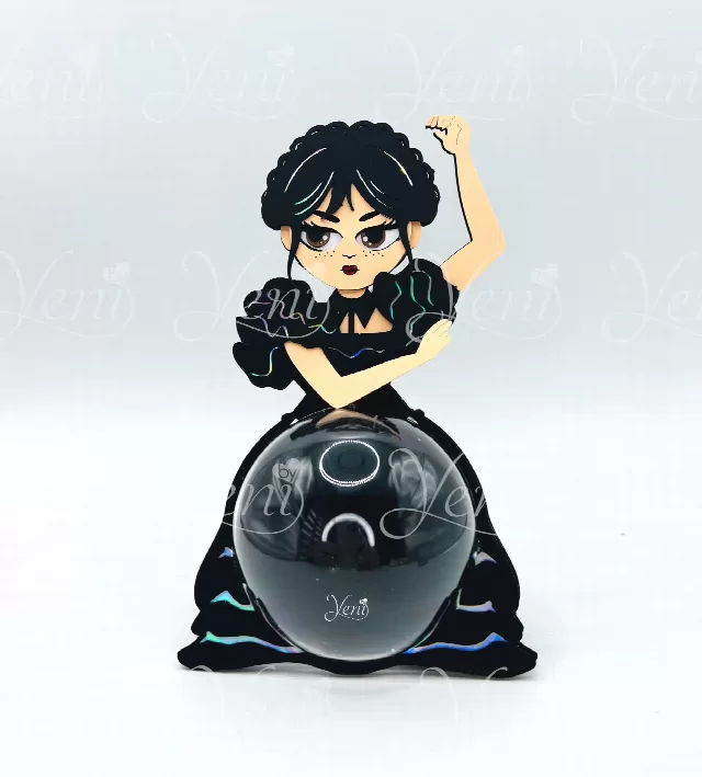 Wednesday candy holder - For 8cm / 3.15" Sphere - Svg and Studio files