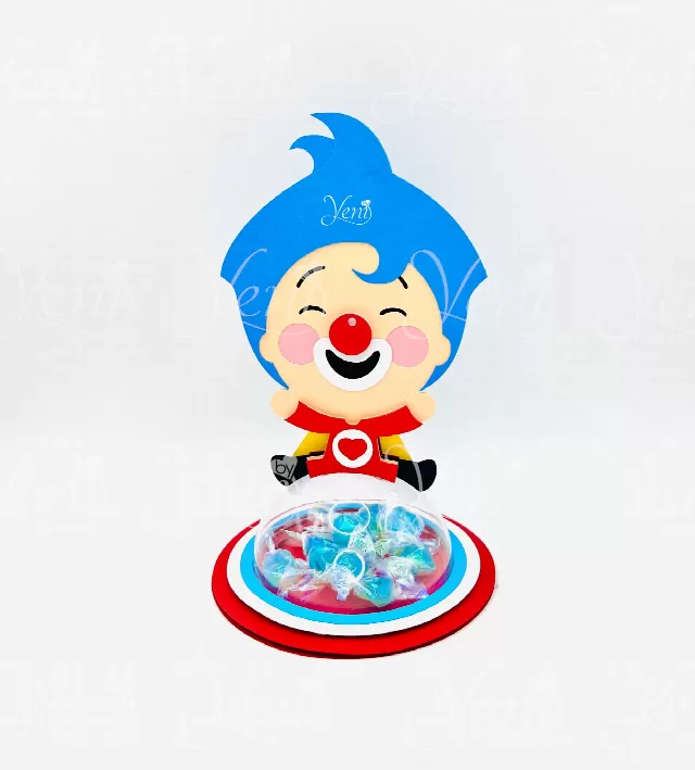 Plim Plim candy holder - For 8cm / 3.15" Sphere - Svg and Studio files