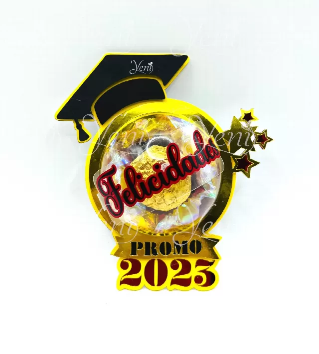 Graduation candy holder - For 8cm / 3.15" Sphere - Svg and Studio files