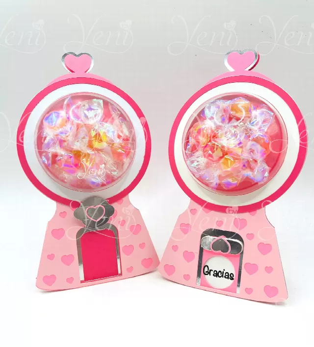 Bubble gum candy holder - For 8cm / 3.15" Sphere - Svg and Studio files