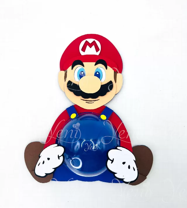 Mario candy holder - For 8cm / 3.15" Sphere - Svg and Studio files