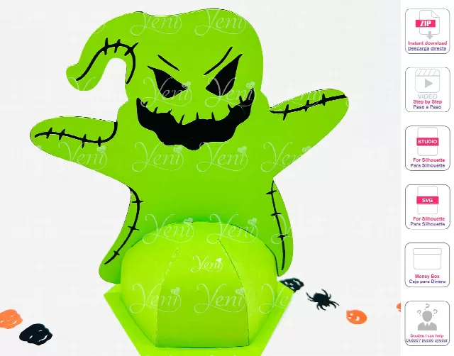 Oogie Boogie candy box - Svg and Studio files