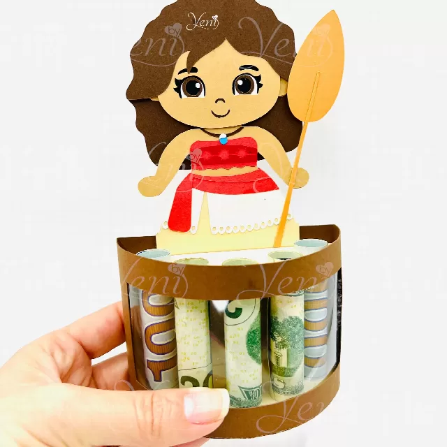 Moana Money Holder - Svg and Studio files