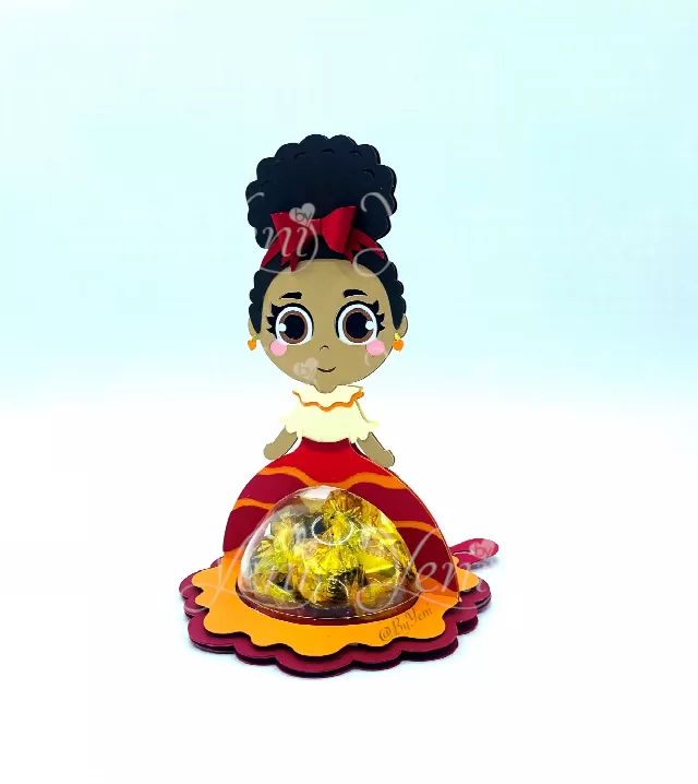Dolores candy holder - For 4 sizes - Svg and Studio files