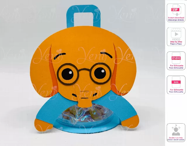 Nesho candy holder - For 8cm / 3.15” Sphere - Digital Files  - svg -studio