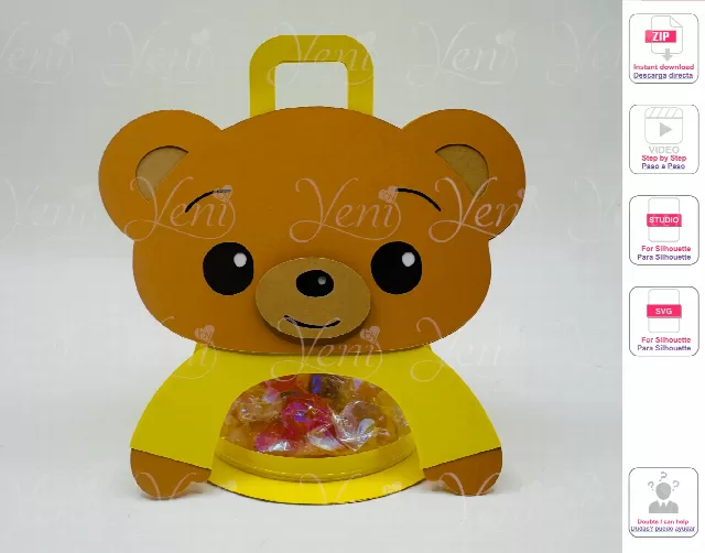 Bam candy holder - For 8cm / 3.15” Sphere - Digital Files  - svg -studio