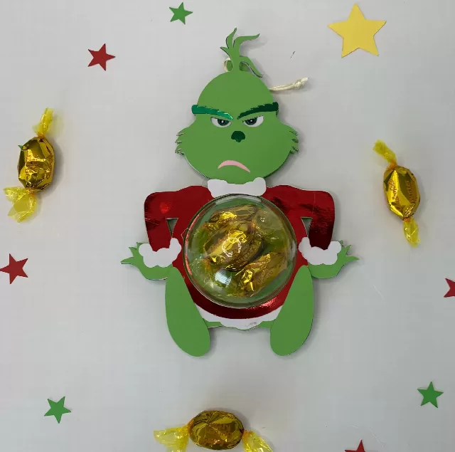 Grinch candy holder - For 8cm / 3.15" Sphere - Svg and Studio files