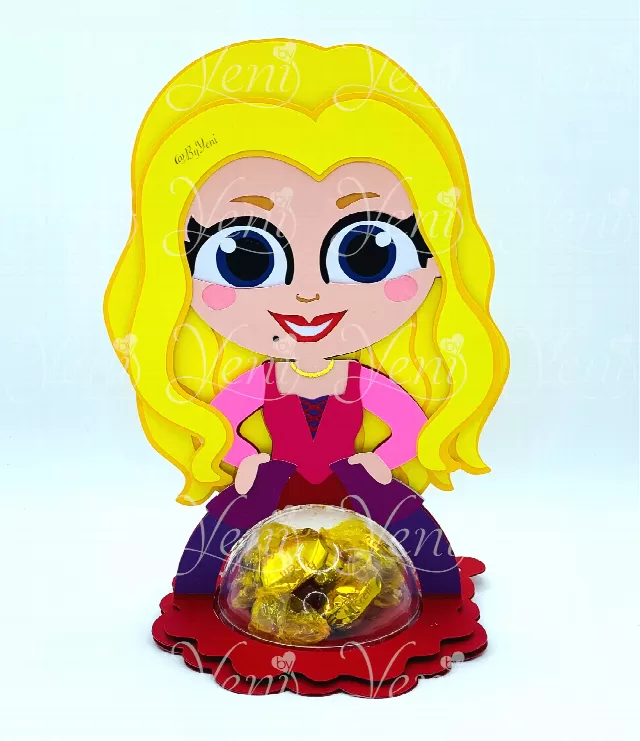 Sarah candy holder - For 4 sizes - Svg and Studio files