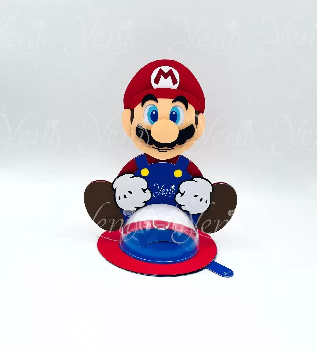 Mario candy holder - For 8cm / 3.15" Sphere - Svg and Studio files