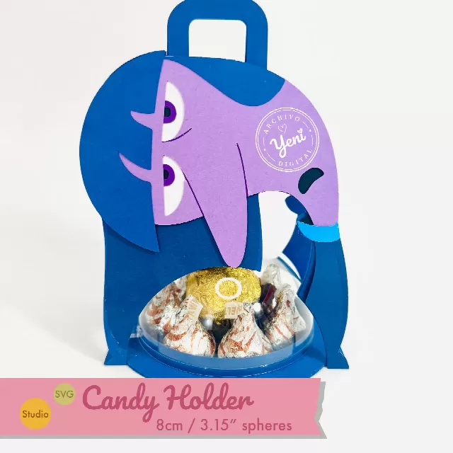 Ennui Candy Holder - For 8cm / 3.15” Sphere - Svg and Studio files