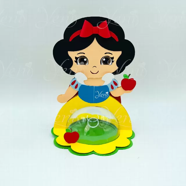 Snow White Princess candy holder - For 8cm / 3.15" Sphere - Svg and Studio files