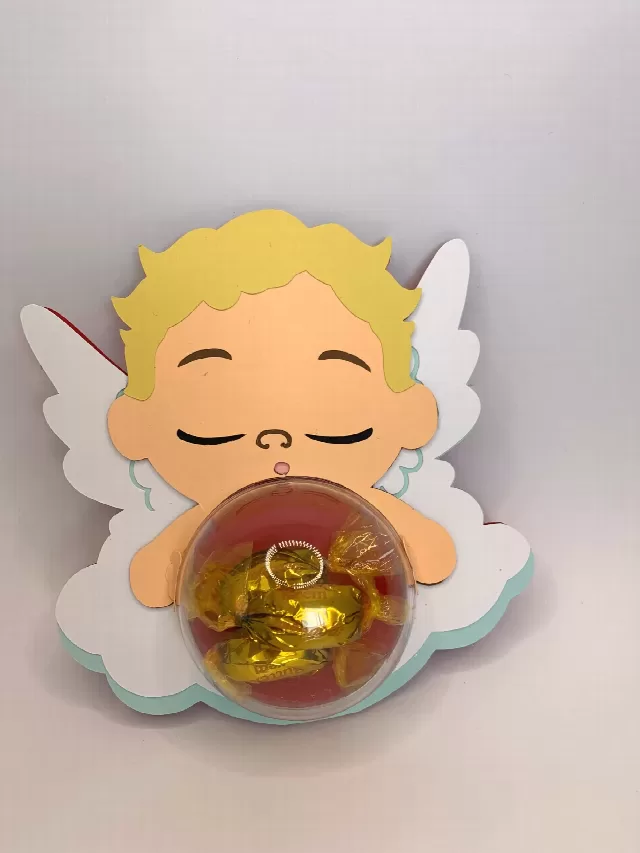 Baby Cupid WITHOUT Opening Mechanism - 4 sizes domes - Digital Files - Valentine - candy - svg - studio Cut File gift
