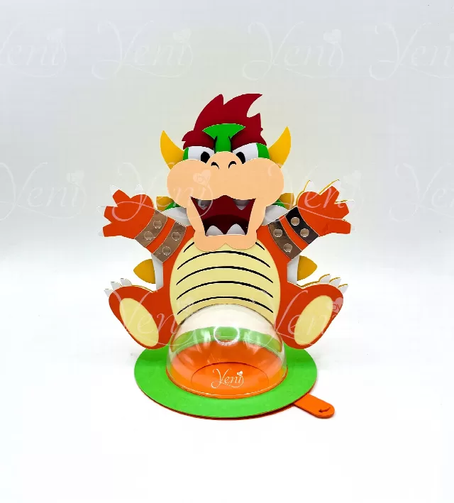 Bowser candy holder - For 8cm / 3.15" Sphere - Svg and Studio files