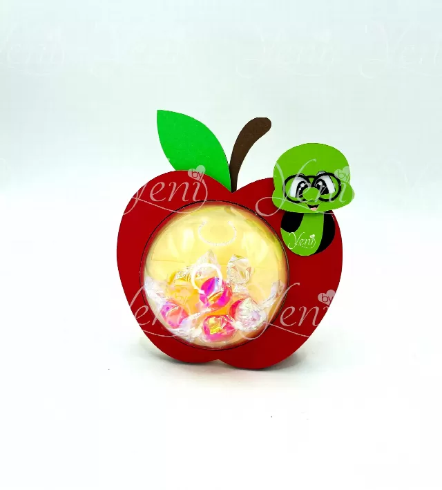 Apple candy holder - For 8cm / 3.15" Sphere - Svg and Studio files