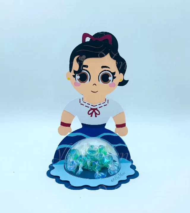 Luisa candy holder - For 3 sizes - Svg and Studio files